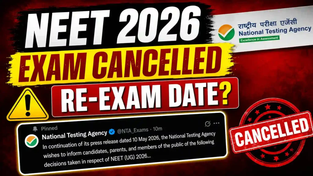 NEET UG 2026 Exam Cancelled