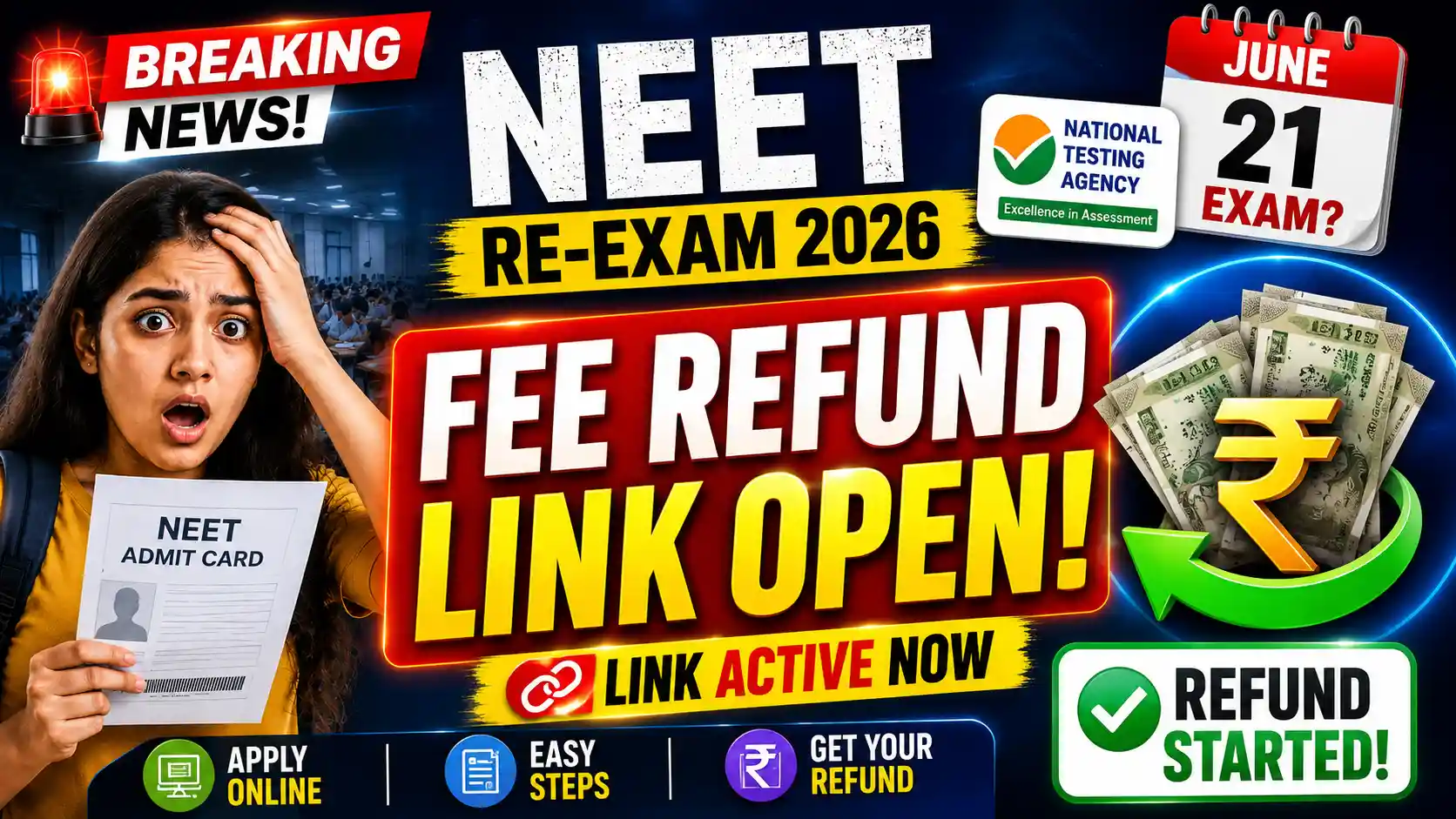 NTA Refund Portal Neet 2026